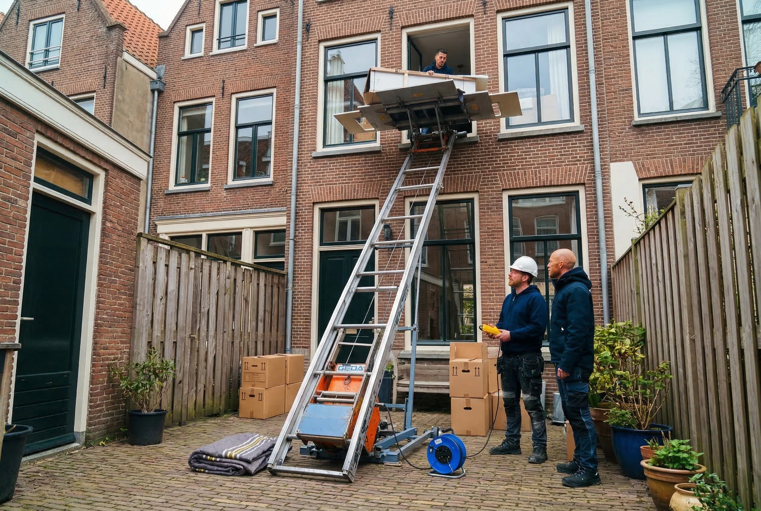 Team Verhuislift Huren Nijmegen bij verhuislift