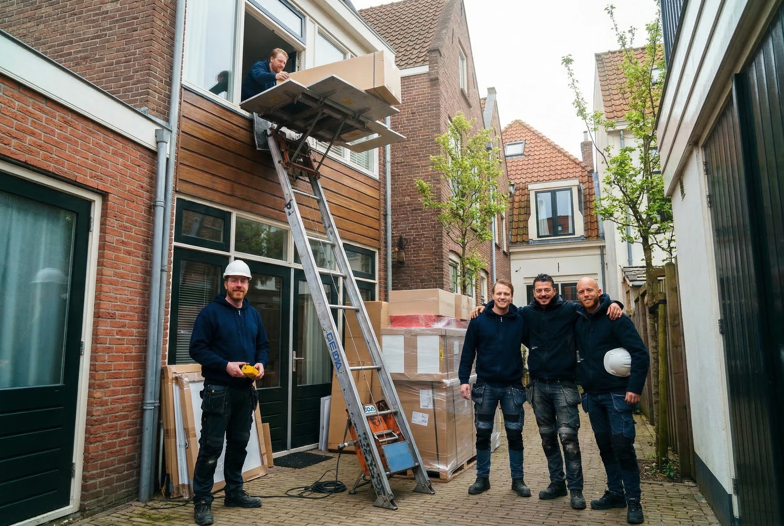 Verhuisteam met verhuislift Nijmegen